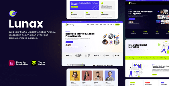 Lunax 6.1 — Тема WordPress для цифрового маркетинга