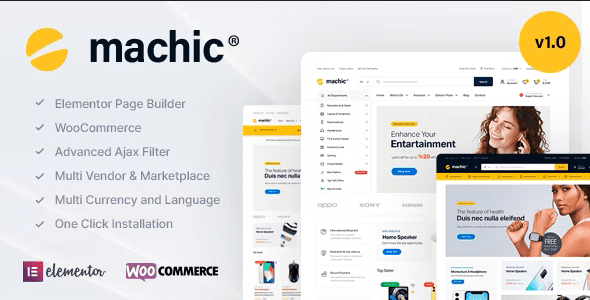 Machic 1.6.3 — Тема WooCommerce для электроники