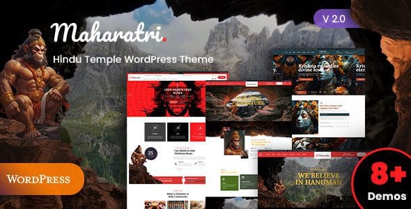 Maharatri 1.2 — Тема WordPress для индуистских храмов