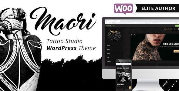 Maori 1.5.1 — Тема WordPress для тату-студий