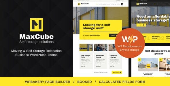 MaxCube 1.1.8 — Тема WordPress для бизнеса переездов и хранения