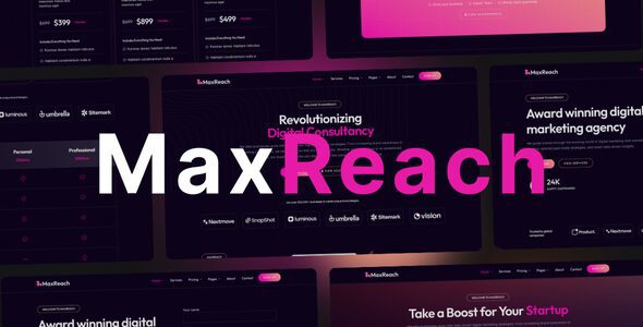 MaxReach 2.0 — Тема WordPress для SEO-агентств