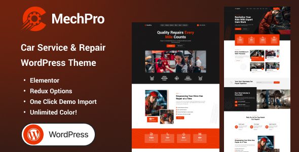 Mechpro 1.0.0 — Тема для автосервиса на WordPress