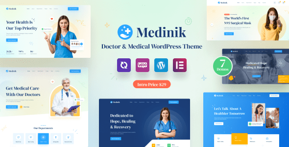 Medinik 1.3.7 — Тема WordPress для врачей и медицины