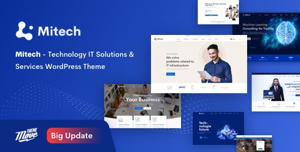 Mitech 2.3.3 — Тема WordPress для IT-услуг