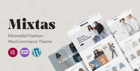 Mixtas 1.0.7 — Минималистичная тема WooCommerce для моды