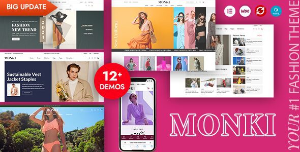 Monki 2.0.6 — Тема WordPress для моды