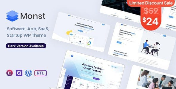 Monst 1.2.3 — Тема WordPress для SaaS-стартапов