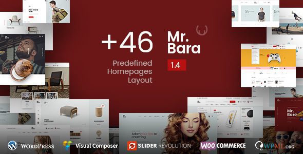Mr.Bara 2.2.0 — Адаптивная многоцелевая eCommerce тема WordPress