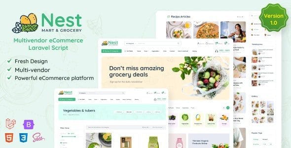 Nest 1.22.2 — Мультивендорный eCommerce на Laravel