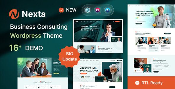 Nexta 1.0.2 — Тема WordPress для бизнес-консалтинга