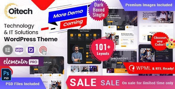 Oitech 3.0 — Тема WordPress для технологий