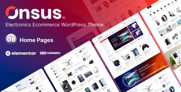 Onsus 1.1.0 — Тема WordPress для электронной коммерции в сфере электроники
