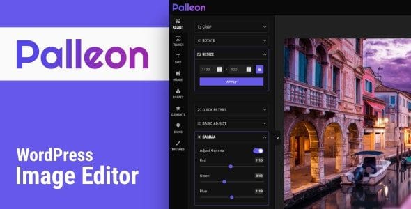 Palleon 3.8.5 — Редактор изображений для WordPress