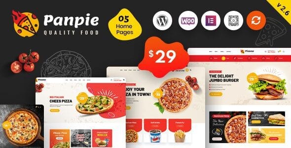Panpie 3.1.0 — Тема WordPress для ресторанов