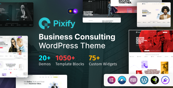 Pixify 1.0.1 — Тема WordPress для бизнес-консалтинга
