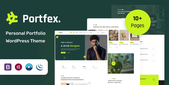 Portfex 1.2 — Тема WordPress для личного портфолио