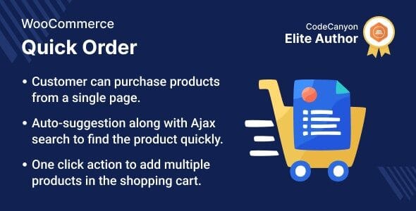 Quick Order Plugin for WooCommerce 1.1.5 — Плагин быстрого заказа