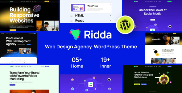 Ridda 1.0.5 — Тема WordPress для веб-агентств