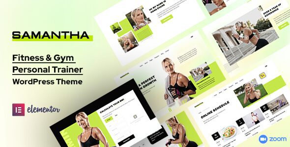 Samantha 1.2.0 — Тема WordPress для фитнес-тренеров