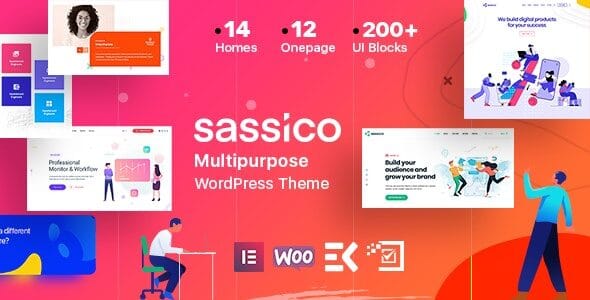 Sassico 3.5 — Многоцелевая тема WordPress для SaaS-стартапов