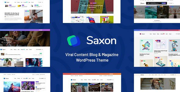 Saxon 1.9.3 — Тема WordPress для вирусного контента, блога и журнала