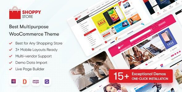 ShoppyStore 3.7.23 — Многофункциональная тема Elementor WooCommerce