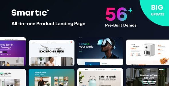 Smartic 2.2.9 — Тема WooCommerce для лендингов