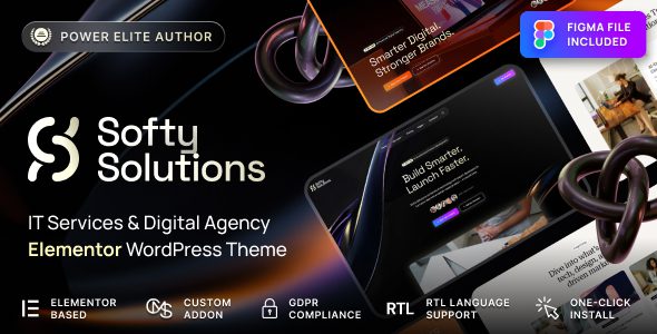 Softy Solutions 1.0.1 — Тема WordPress для IT-услуг и агентств