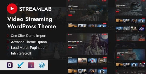 Streamlab 3.3 — Тема WordPress для видеопотоков