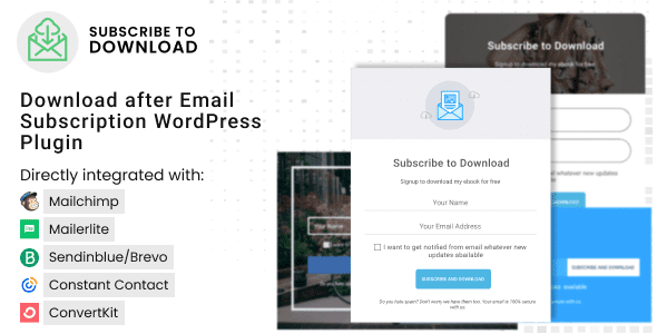 Subscribe to Download 2.0.9 — Плагин WordPress для подписки на скачивание
