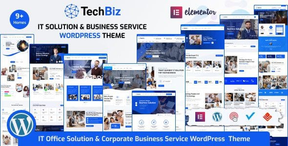 Techbiz 2.7.2 — Тема WordPress для IT-услуг