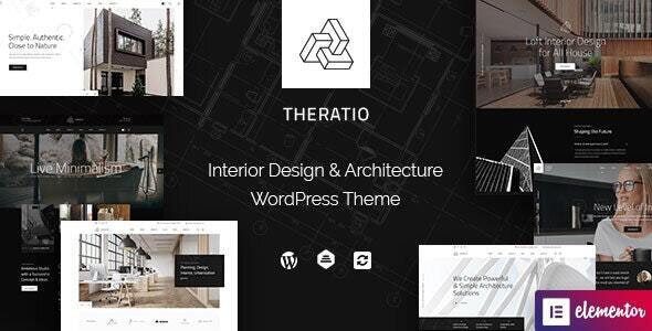 Theratio 1.3.8.8 — Тема WordPress для архитектуры и дизайна интерьера