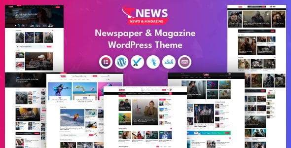 TNews 1.0.0 (30 March 2025) — Тема WordPress для новостей и журналов