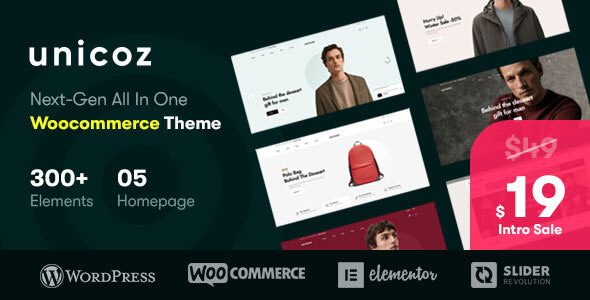 Unicoz 1.1.1 — Тема WordPress для WooCommerce