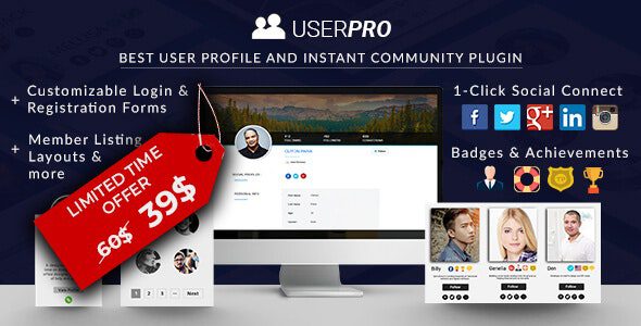 UserPro 5.1.11 — Плагин для сообщества и профилей