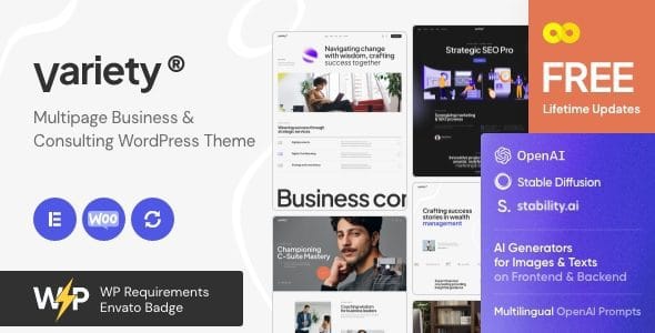 Variety 1.5.0 — Тема WordPress для бизнеса