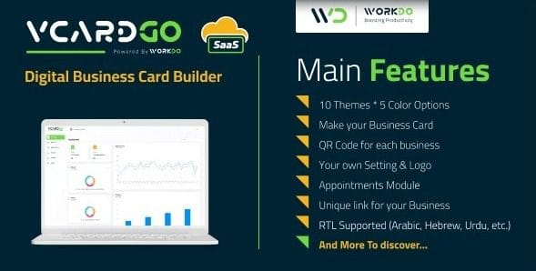 vCardGo 5.4 — SaaS-конструктор цифровых визиток