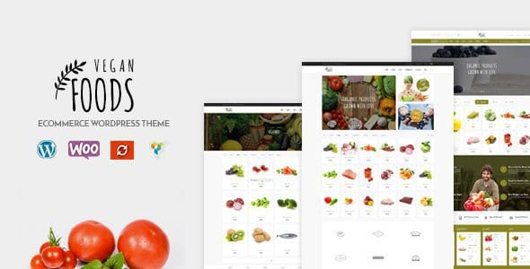 Vegan Food 5.2.30 — Тема WordPress для органического магазина на WooCommerce