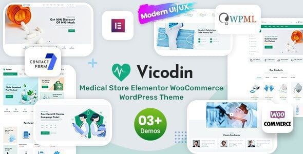 Vicodin 1.1 — Тема WordPress для аптек
