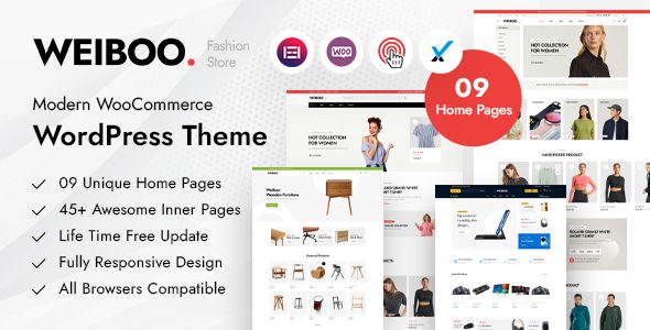 Weiboo 1.1.3 — Тема WordPress для WooCommerce