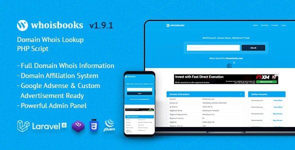 WhoisBooks 1.9.1 — PHP-скрипт для Whois-запросов