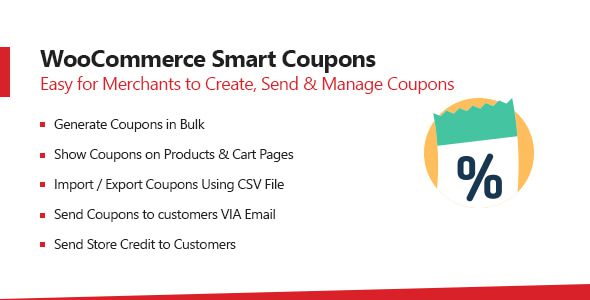 Woocommerce Smart Coupons 2.1.0 — Генератор купонов для WooCommerce