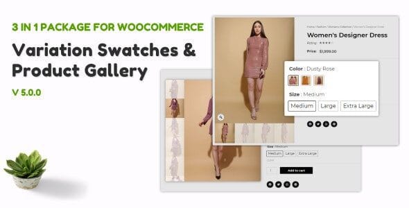 WooCommerce Variation Swatches & Product Gallery 5.0.2 — Плагин для вариаций WooCommerce
