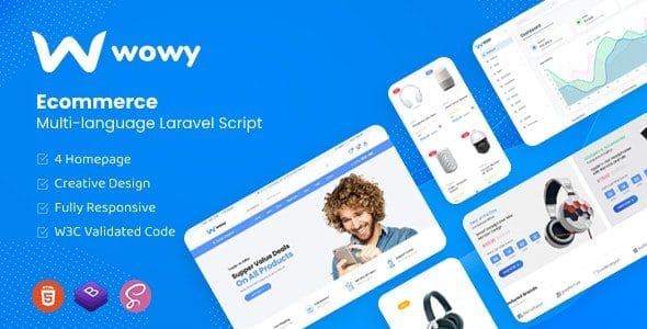 Wowy 1.27.2 — Скрипт eCommerce на Laravel