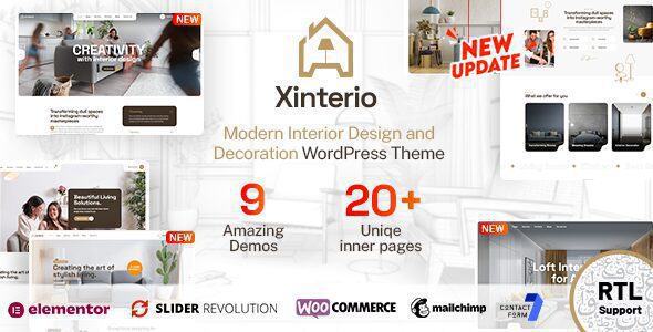 Xinterio 4.1 — Тема WordPress для дизайна интерьера
