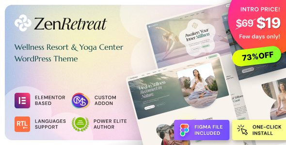 Zen Retreat 1.0.1 — Тема WordPress для wellness-сайтов